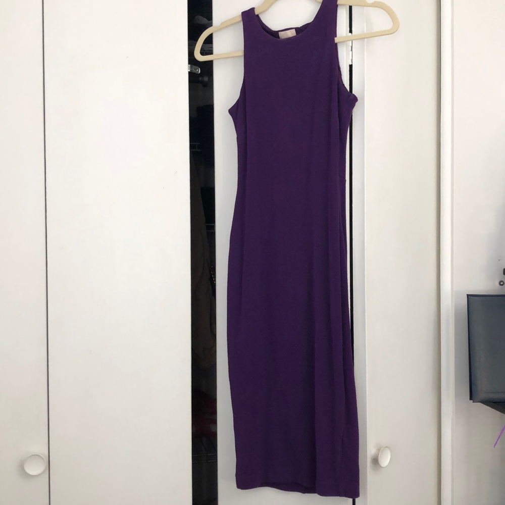 H&M · long fitted dress